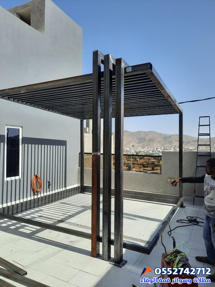  حداد مظلات برجولات حديد في الرياض