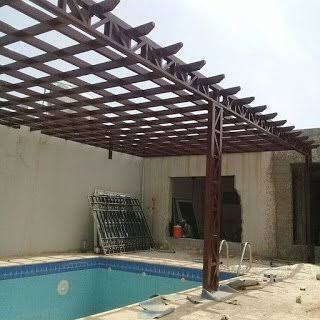 تركيب مظلات مسابح الشرقية والخبر والأحساء | مظلات فاخرة تحمي وتجمّل مسابحكم من مؤسسة قمة الوفاء